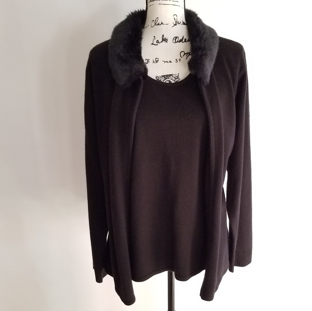 NWOT Maggie Mcnaughton two piece sweater 1X